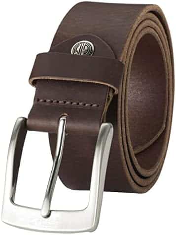 Ceinture en cuir de bison brun foncé 4mm, marque Lindenmann – Luxe pour homme