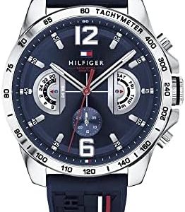 Montre de luxe Tommy Hilfiger pour Homme : Multifonction Quartz, Bracelet Silicone, Acier ou Cuir – Plusieurs Couleurs