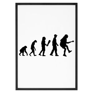 Affiche « Rock Evolution de l’homme »