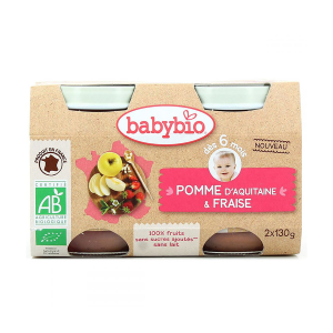 Babybio pomme de nouvelle aquitaine fraise