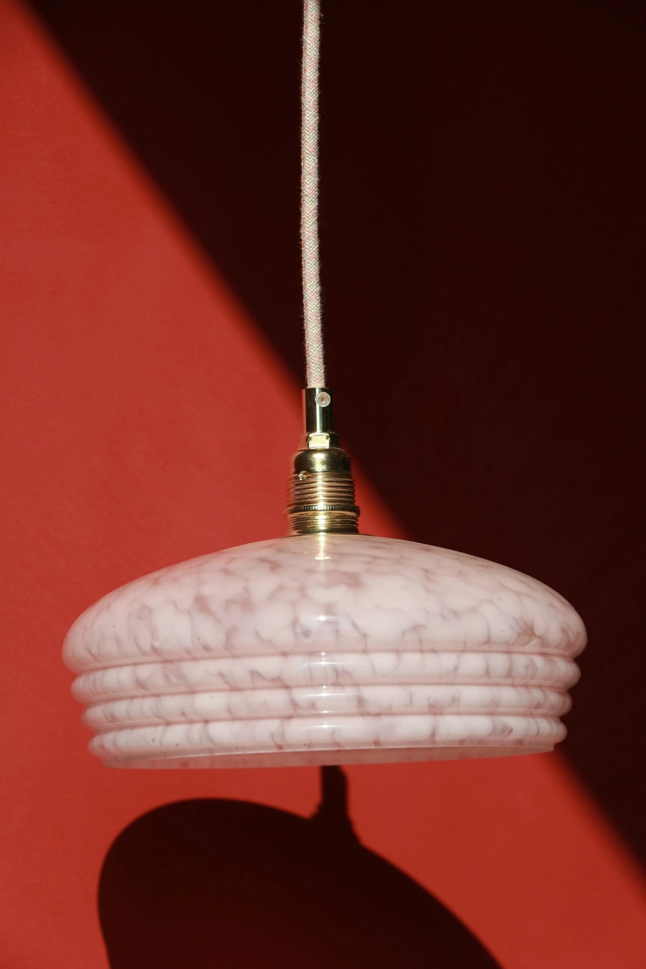 Suspension(s) – Verre de Clichy Rose – Image 2