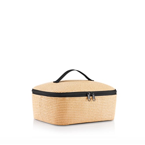 Sac isotherme Coolerbag M – Raffia Noir REISENTHEL