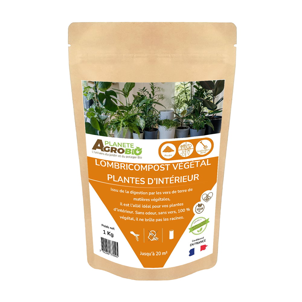 Lombricompost végétal plantes d’intérieur 1kg