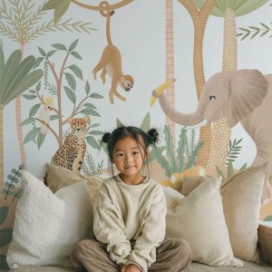 Papier peint Jungle Exotique pour enfant
