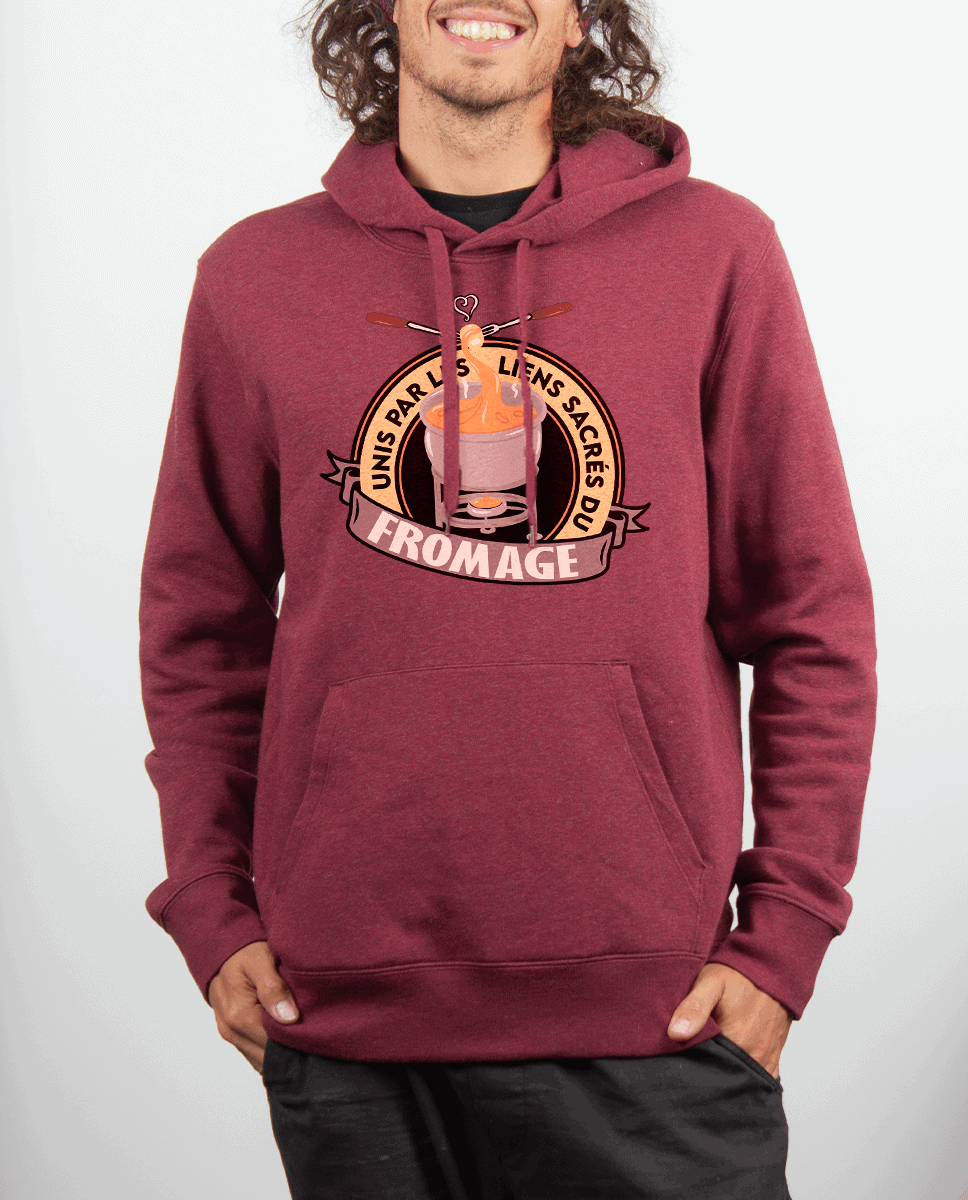 SWEAT HOMME : UNIS PAR LES LIENS SACRÉS DU FROMAGE – Image 4