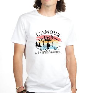 T-SHIRT HOMME : L’AMOUR A LA HAUT SAVOYARDE