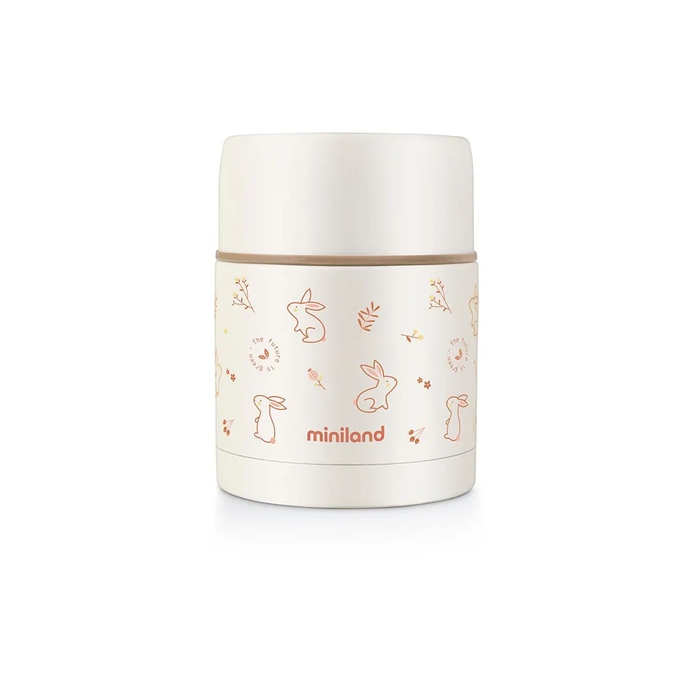 Miniland Thermos 600ml pour aliments solides inox orange