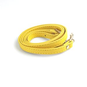 Bandoulière ajustable en cuir – Jaune