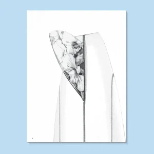 Affiche « Fin and Hibiscus » – MADAME HUBERT