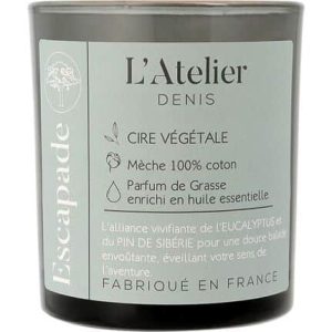 Bougie végétale parfumée Escapade 300g ATELIER DENIS