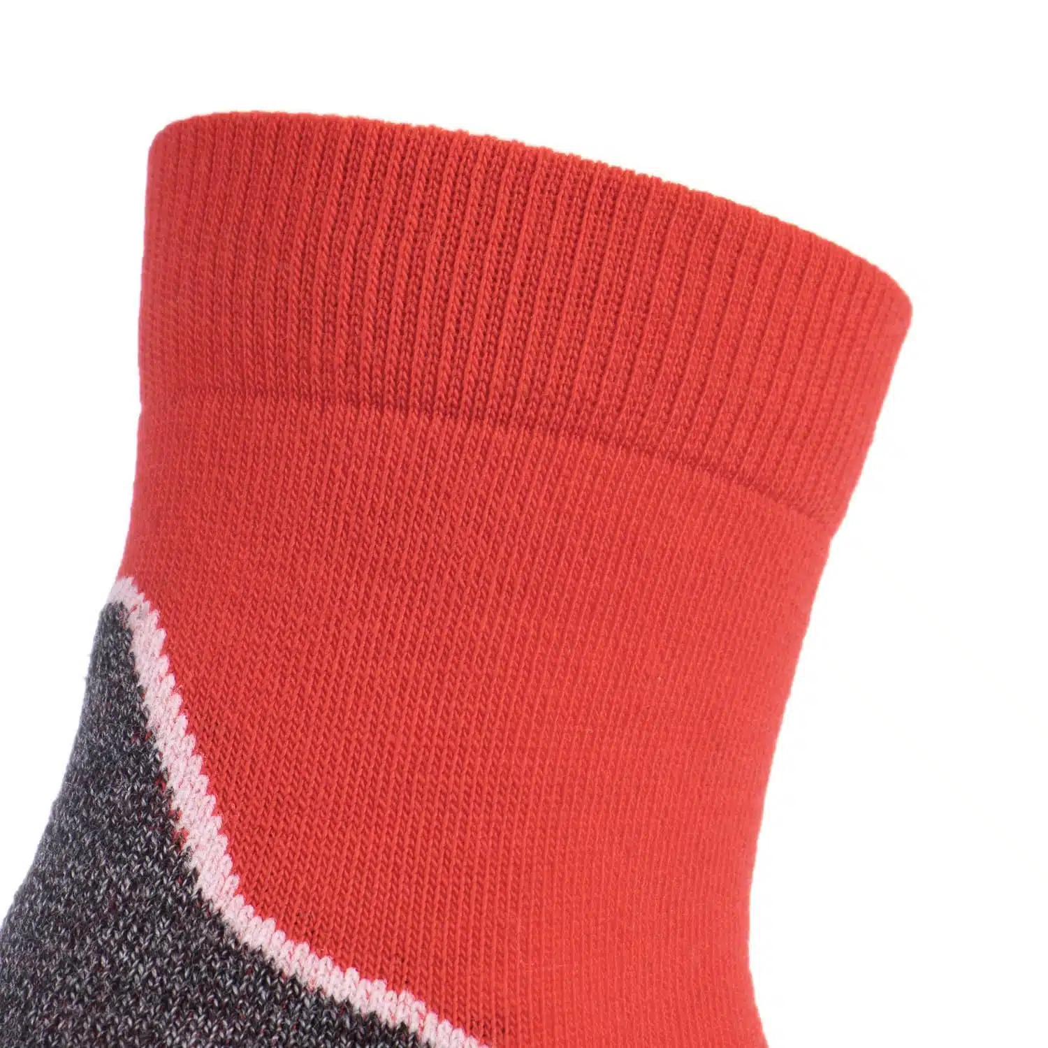 Chaussettes Laine Merinos – Mixte – Tige basse – Eco-conçues – Rouge/Gris – OGARUN – Image 5