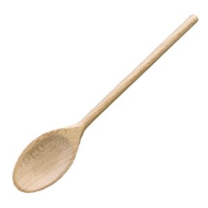 Cuillère en bois ovale