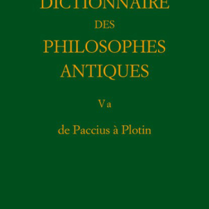 Dictionnaire des philosophes antiques V a