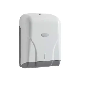 DISTRIBUTEUR ESSUIE MAINS FEUILLE A FEUILLE BLANC