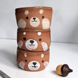 Red Stoneware Cup – Red Panda