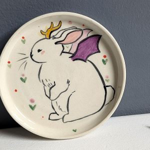 Stoneware Saucer – Jackalope