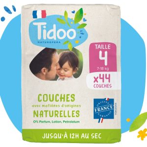 COUCHES NATURELLES TIDOO taille 4 lot de 44 couches